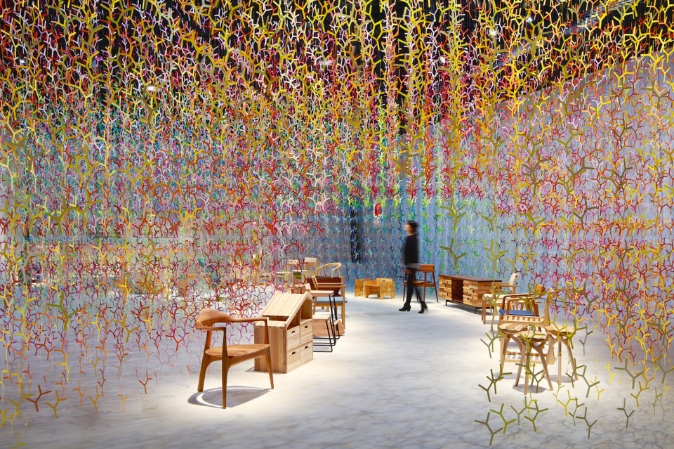 Emmanuelle Moureaux, Bunshi. View of the exhibition “Wood Furniture Japan Award 2016”, Tokyo