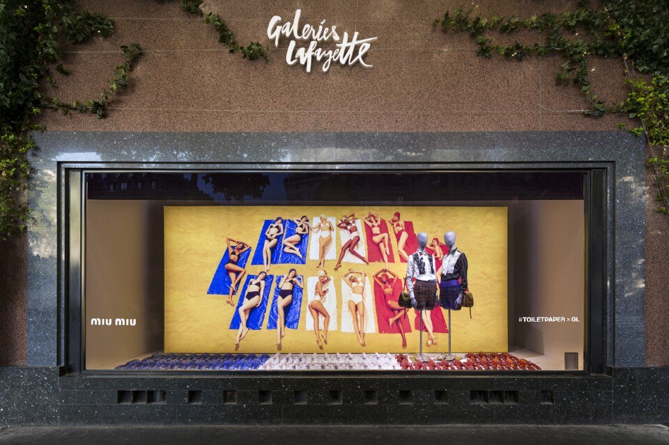 Toiletpaper at Galeries Lafayette, Paris, 2016