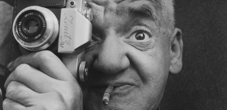 'Weegee the Famous', Richard Sadler, 1963. Museum no. E.2879-1995. © Richard Sadler