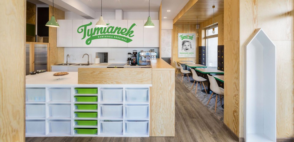 Mode:lina Architekci, Tymianek family cafe, Poznań, 2016