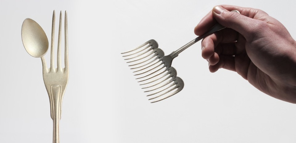 Maki Okamoto, cutlery for Steinbeisser's "Experimental Gastronomy", available from 2016