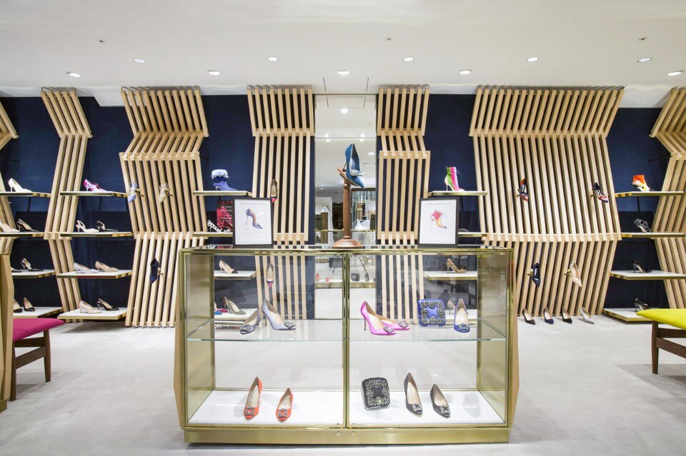 Nick Leith-Smith, Manolo Blahnik retail space Matsuya Ginza, Tokyo, 2016