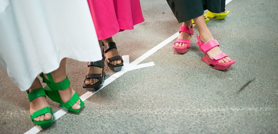 Issey Miyake, Rock shoe collection for United Nude, 2016