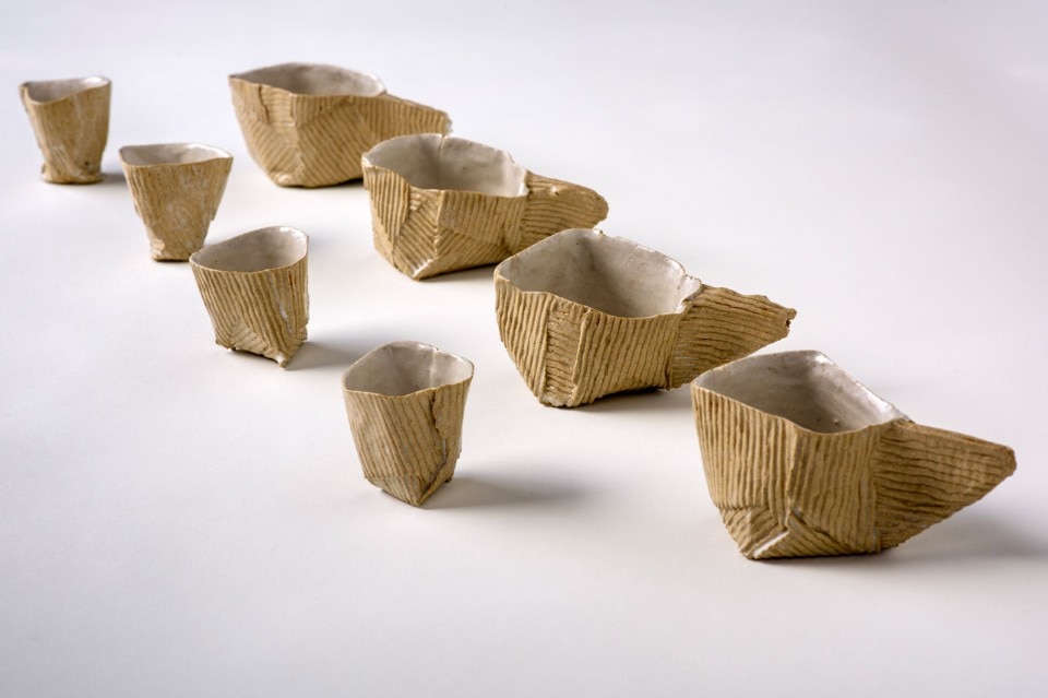Ray Gonzalez Brown, Cardboard ceramics, 2016