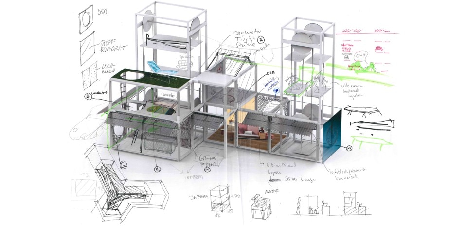 Werner Aisslinger. House of Wonders, installation view at Pinakotheken im Kunstareal, Munich, 2016