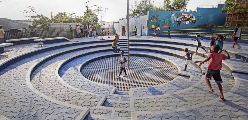 EVA, Tapis Rouge, public square in Port-au-Prince, Haiti 2016