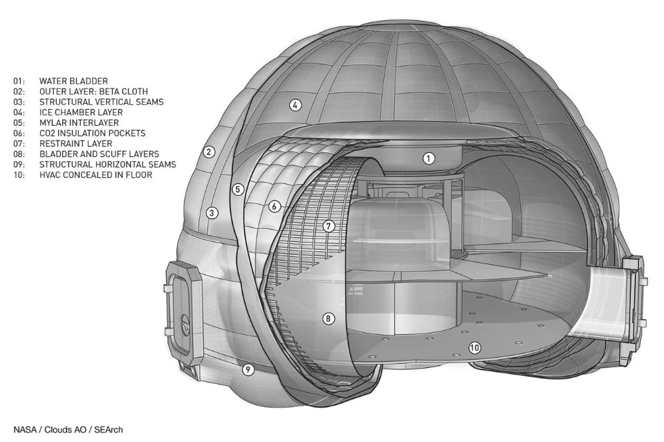 Clouds Architecture Office, Mars Ice Home, 2016