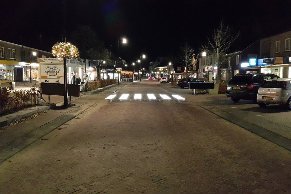 Lighted Zebra Crossing B.V. Crosswalk, LED crossing stripes, 2016