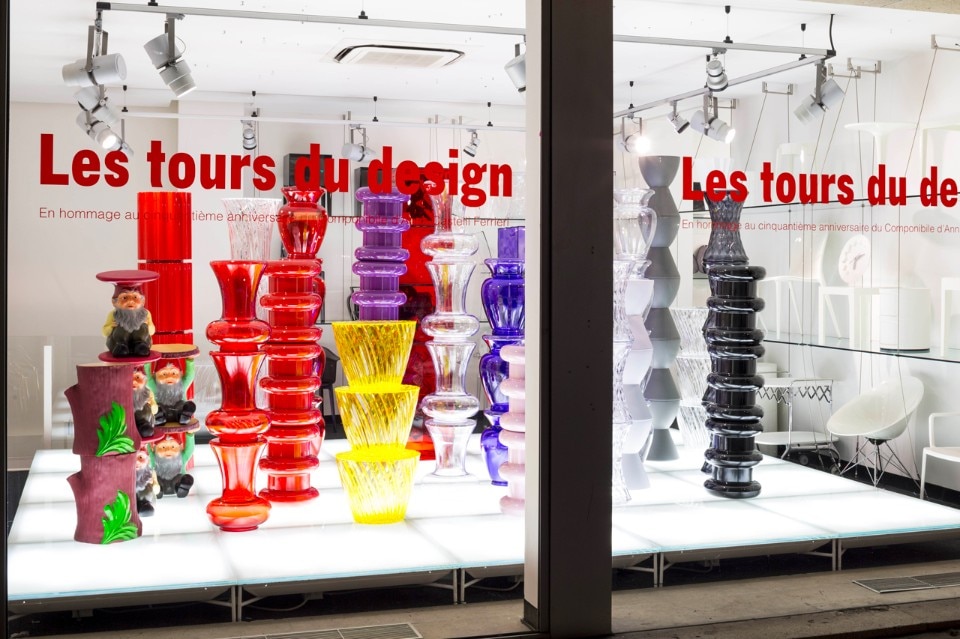 The design tower, installation view at Kartell store, Maison&Objet, Paris, 2017