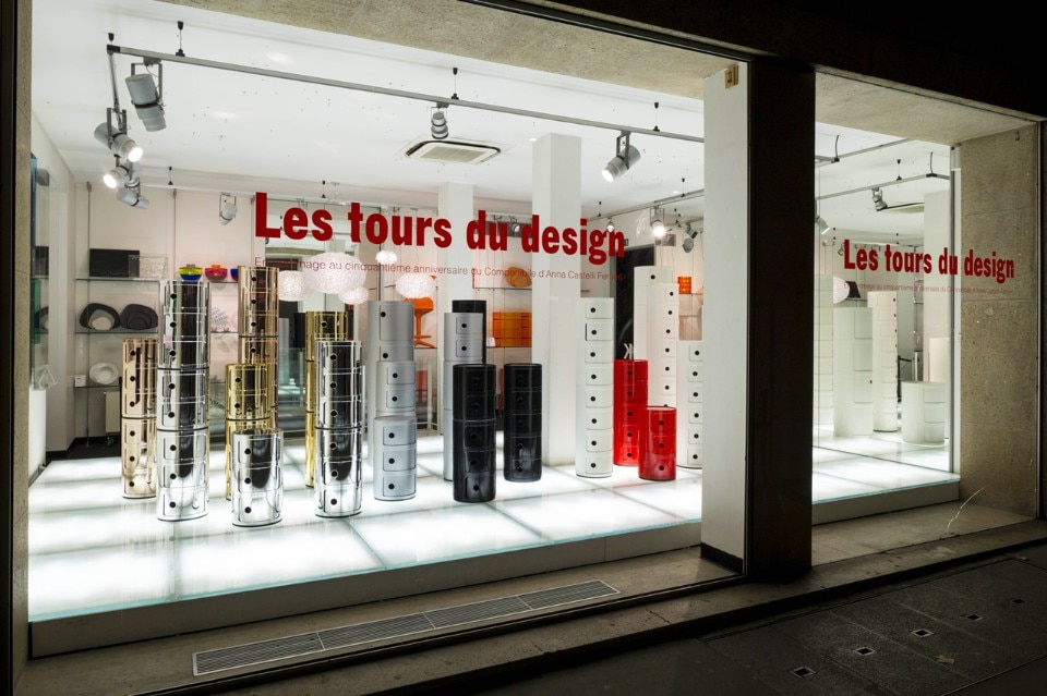 The design tower, installation view at Kartell store, Maison&Objet, Paris, 2017 The design tower, installation view at Kartell store, Maison&Objet, Paris, 2017