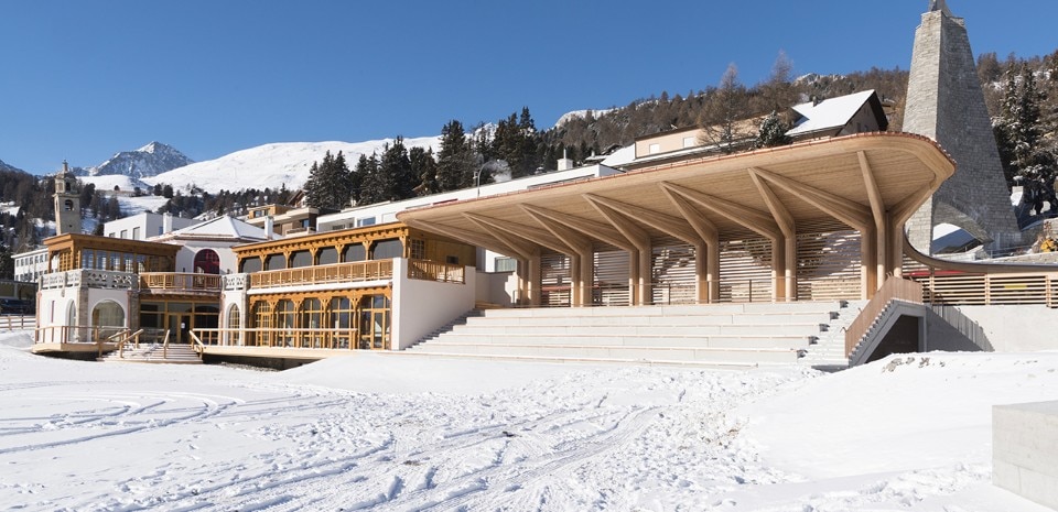 Foster + Partners, Kulm Eispavillon, St. Moritz, 2016
