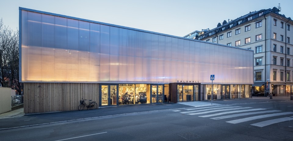 Tengbom architecture studio, Temporary Market Hall, Stockholm, Sweden, 2016