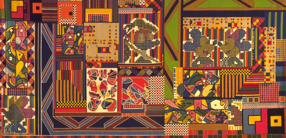 Eduardo Paolozzi, The Whitworth Tapestry, 1967, lana, lino e terilene, 213x426cm. Courtesy The Whitworth, University of Manchester © Fiduciari della Paolozzi Foundation, con la licenza di DACS