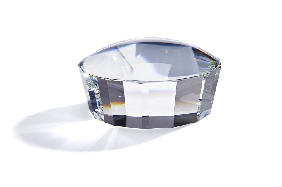 The Facet paperweight-lens, to a design by Aldo Bakker, for Swarovski, 2017