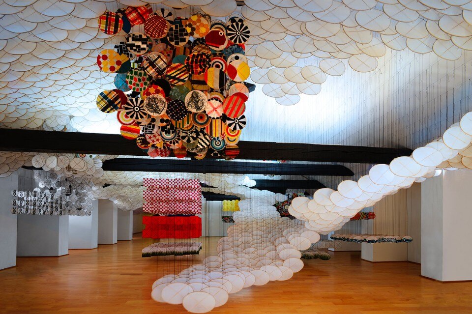 Jacob Hashimoto, Gas Giant, installation view, Fondazione Querini Stampalia, Venice, 2013. Photo Michele Alberto Sereni, courtesy Studio la Città – Verona