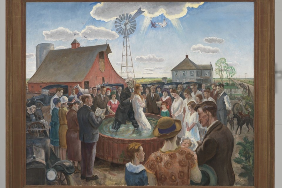 John Steuart Curry (1897‑1946), <i>Baptism in Kansas</i>, 1928