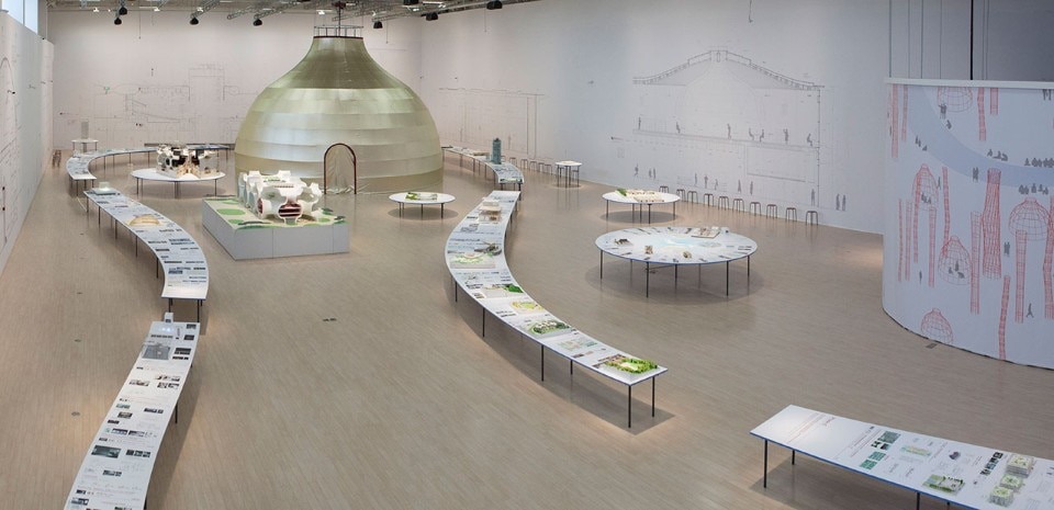 Installation view of “Toyo Ito: On the Stream”, Power Station of Art, Shangahi