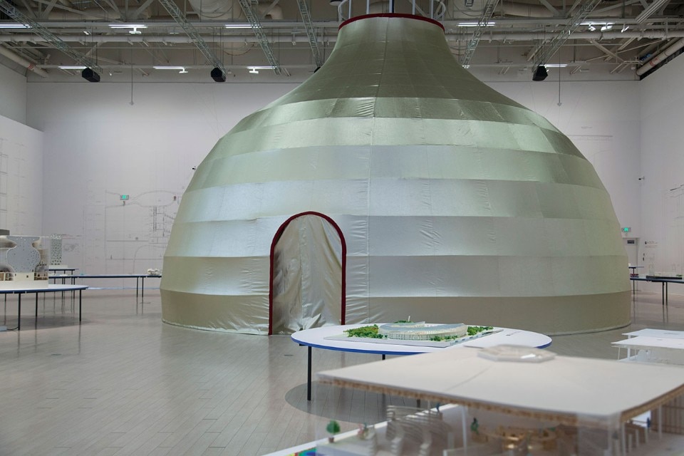 Fig.1 Vista della mostra “Toyo Ito: On the Stream”, Power Station of Art, Shangahi