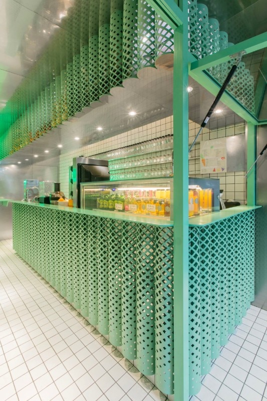 Fig.9 Dongqi architects, juice bar Freshigh, Shanghai, 2017