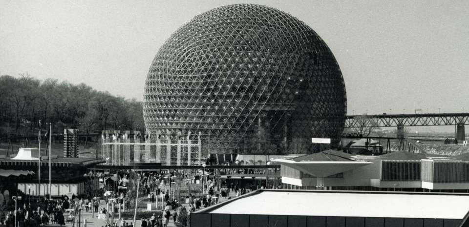 Buckminster Fuller and Shoji Sadao, American pavilion, Expo '67, Montreal