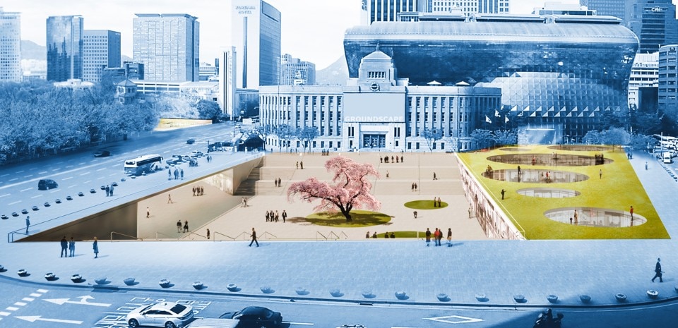 Dominique Perrault Architectes, Groundscape fictions - Seoul image © DPA