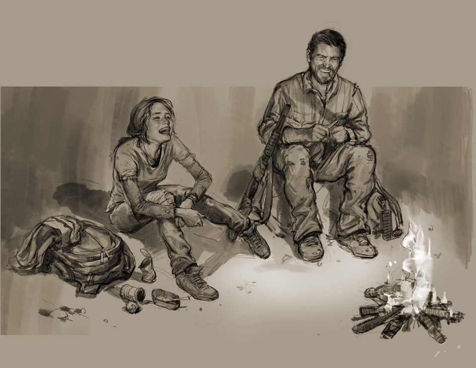 Schizzo di studio dei personaggi, The Last of Us™ ©2013, 2014 Sony Interactive Entertainment LLC. Creato e sviluppato da Naughty Dog LLC. Schizzo di studio dei personaggi, The Last of Us™ ©2013, 2014 Sony Interactive Entertainment LLC. Creato e sviluppato da Naughty Dog LLC.