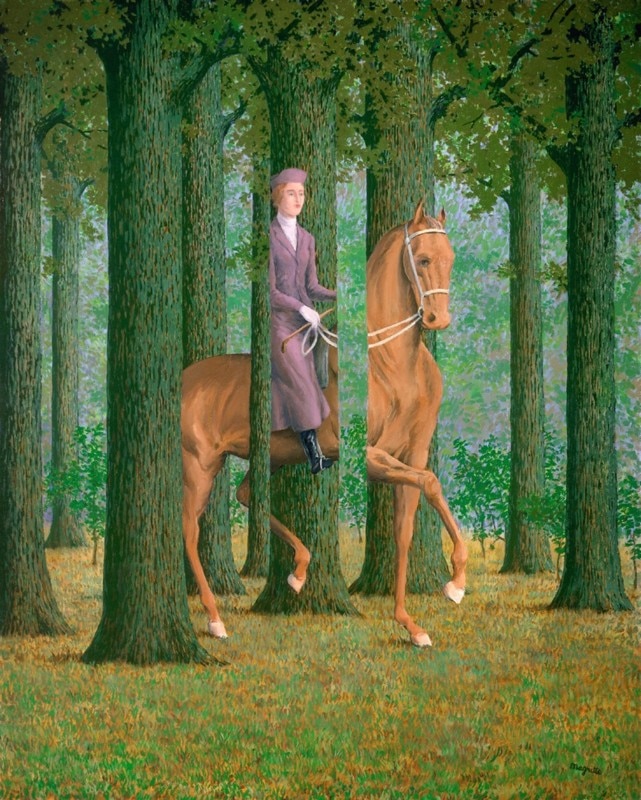 Le Blanc Seing, 1965 di René Magritte. Courtesy  the National Gallery of Art, Washington
