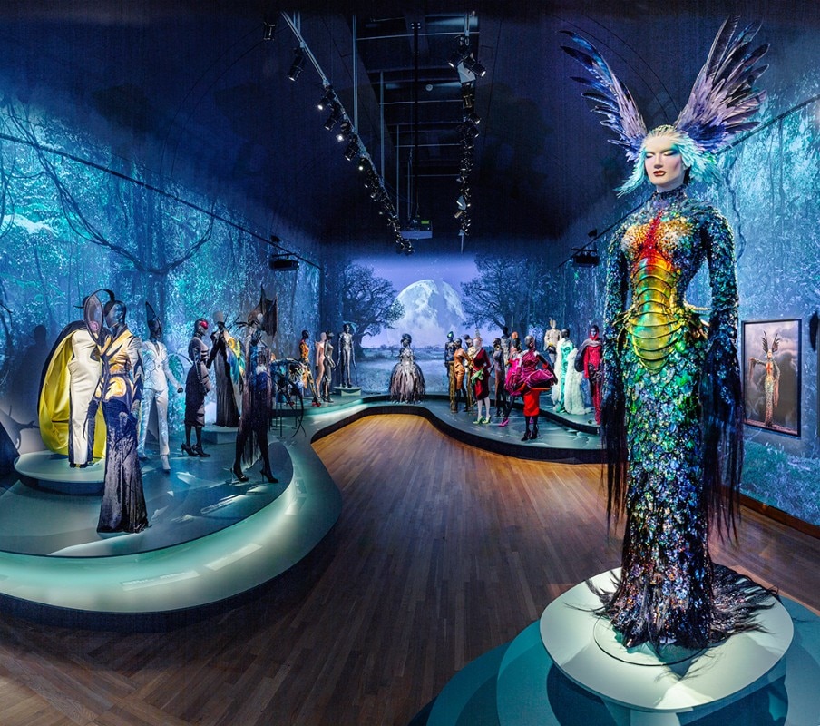 View of the exhibition Thierry Mugler: Couturissime. Montreal Museum of Fine Arts. Photo © Marc Cramer
