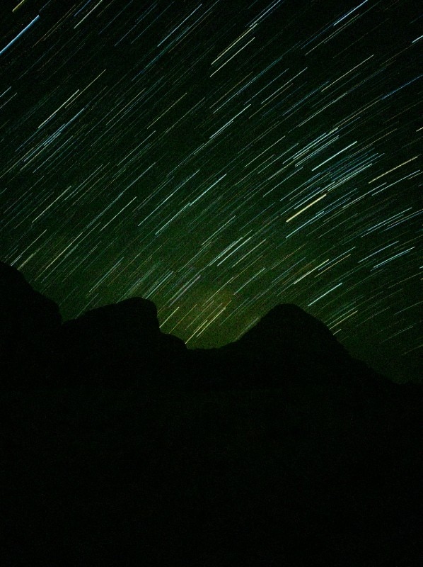 Wadi Rum by night. Photo taken with Samsung Galaxy S22 Ultra