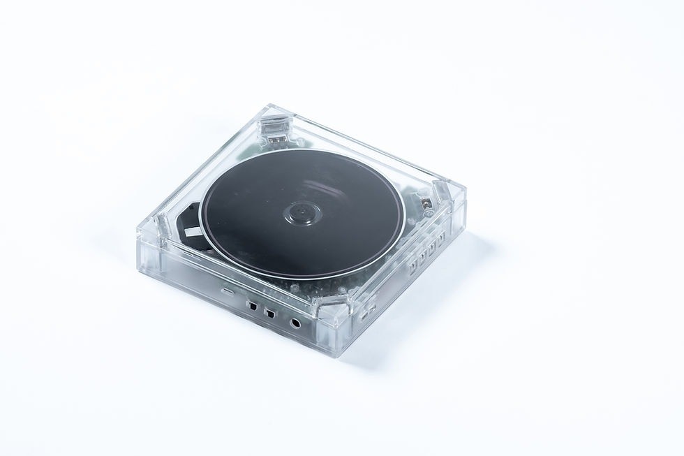 BEAMS RECORDS Clear Portable CD Player This transparent CD