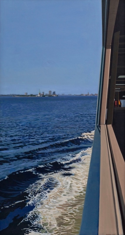 Richard Estes, Ellis Island View, c. 1987–92. 