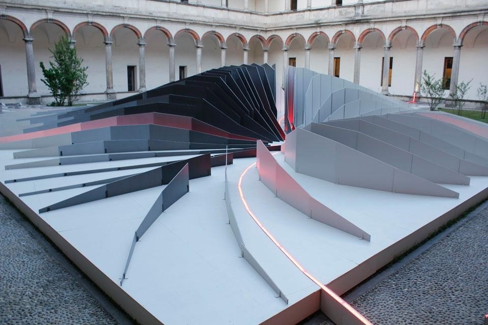 Zaha Hadid, <i>Twirl</i>, with Lea Ceramiche, luci Artemide