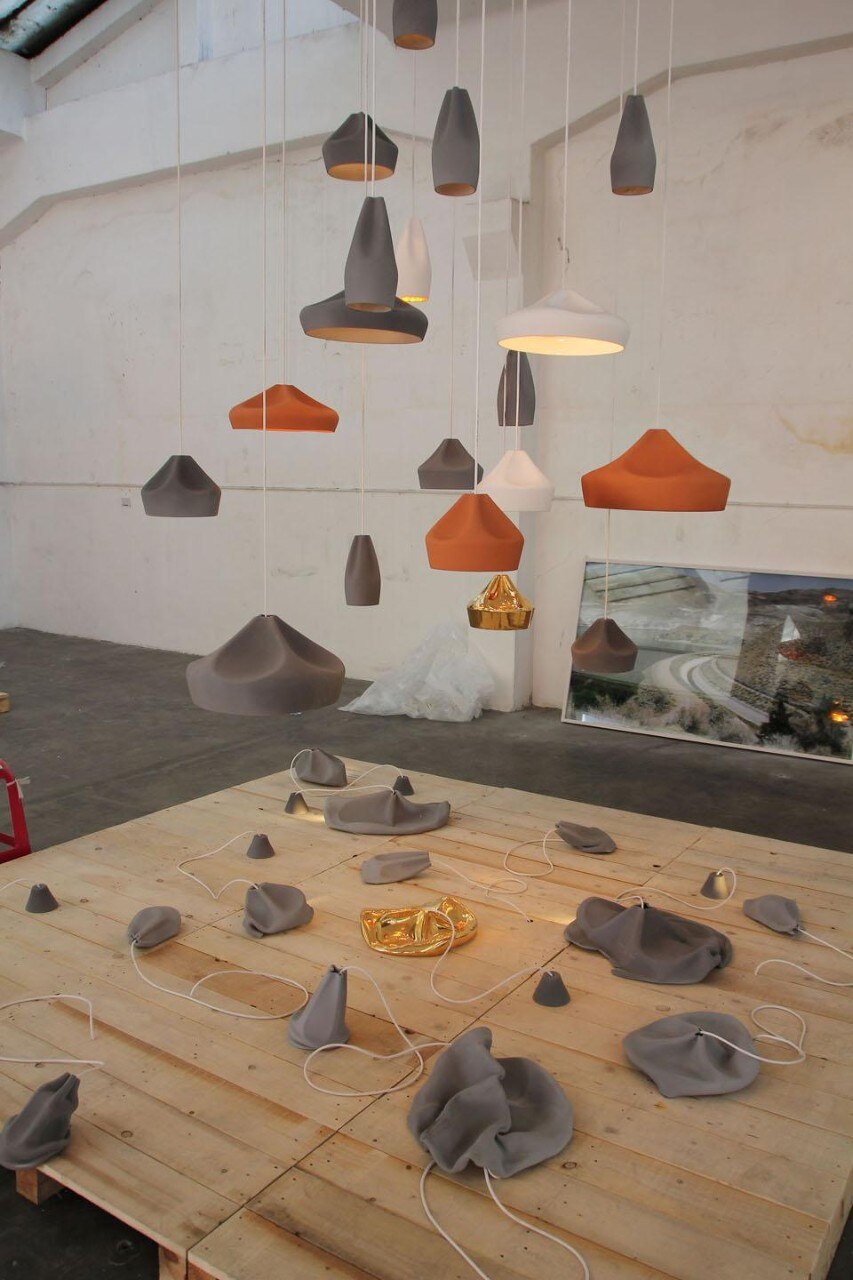 The collection of Kami pots by ett la benn studio is related to container and vase-like objects. They are made of 100% natural cellulose.