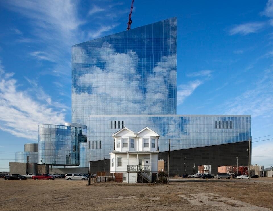 Richard Barnes, <i>Revel Casino, Atlantic City [Bower Lewis Thrower Architects, Arquitectonica, SOSH Architects],</i> 2011. Exhibition print, lent by the artist.
