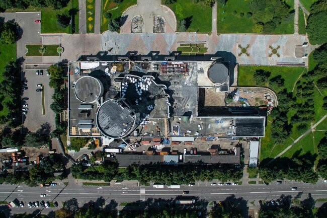 Denis Esakov, the Fifth Facade. Natalya Sats Musical Theatre, architect A.A. Velikanov et al, 1975–1979