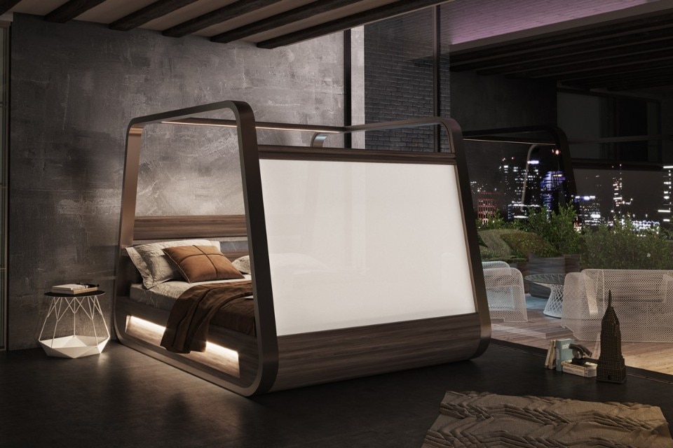 HiBed, il letto intelligente con l'home cinema 4K integrato - Domus