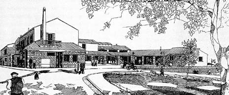 The civic centre La Martella, 1951-54, designed by Quaroni with Gorio, Valori, Lugli and Agati
