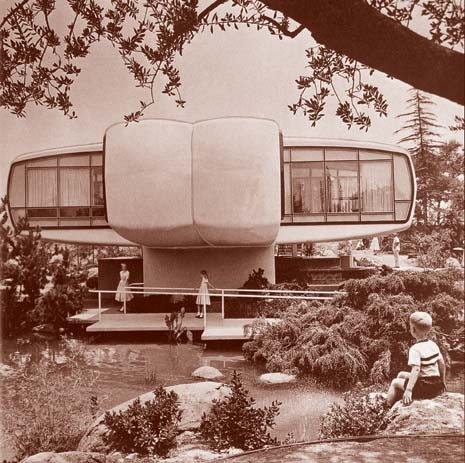 The house of the future, as seen from the perspective of 1957