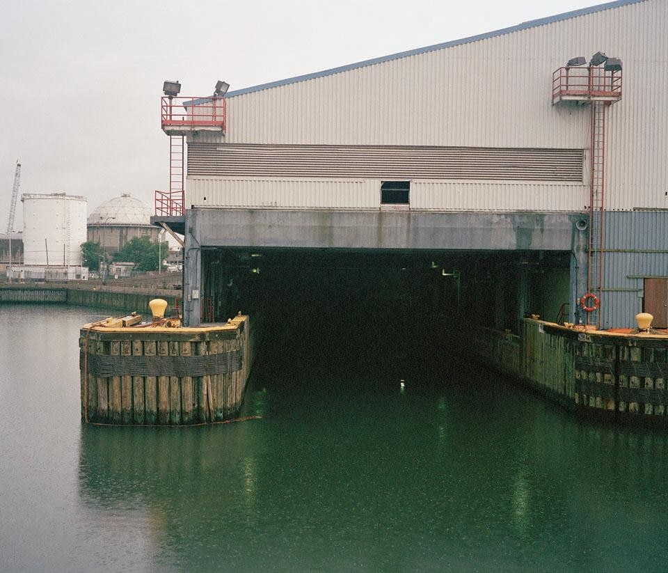 Shoreline from Newtown Creek main canne. From <i>Newtown Creek: A Photographic Survey of New York's Industrial Waterway </i>by Anthony Hamboussi - Princeton Architectural Press, 2010 