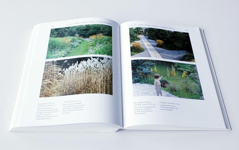 Interior pages from <i>Il giardino in movimento.</i>Parc André-Citroën, the orange garden.