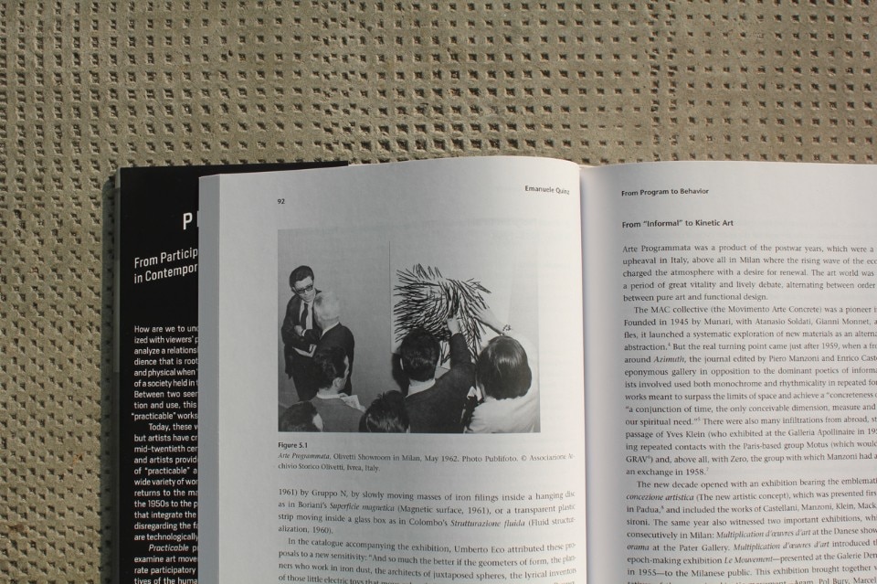 Practicable. From Participation to Interaction in Contemporary Art, curated by Samuel Bianchini and Erik Verhagen, MIT Press, 2016