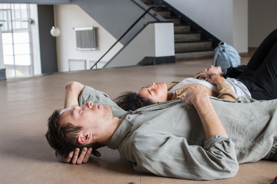 Bauhaus Open Studios, Manchester School of Art, Bauhausgebäude, 2017. Foto David Hampel Bauhaus Open Studios, Manchester School of Art, Bauhausgebäude, 2017. Foto David Hampel