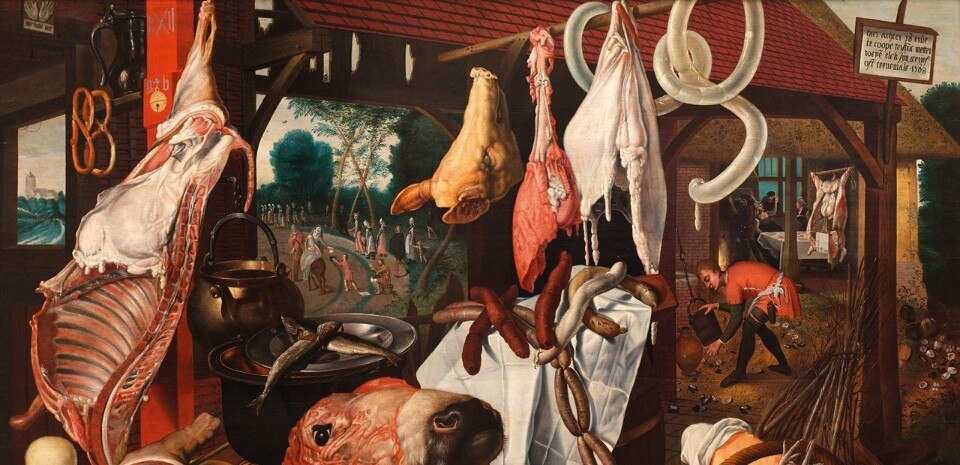 Pieter Aertsen, Meatstall - La carnicería, 1551