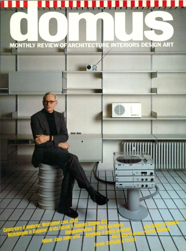 Dieter Rams, Domus cover 649, 1984 Dieter Rams, Domus cover 649, 1984