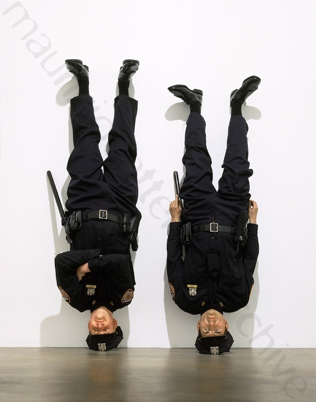 Maurizio Cattelan, Frank and Jamie, 2002. Photo Attilio Maranzano. Courtesy Maurizio Cattelan Archive