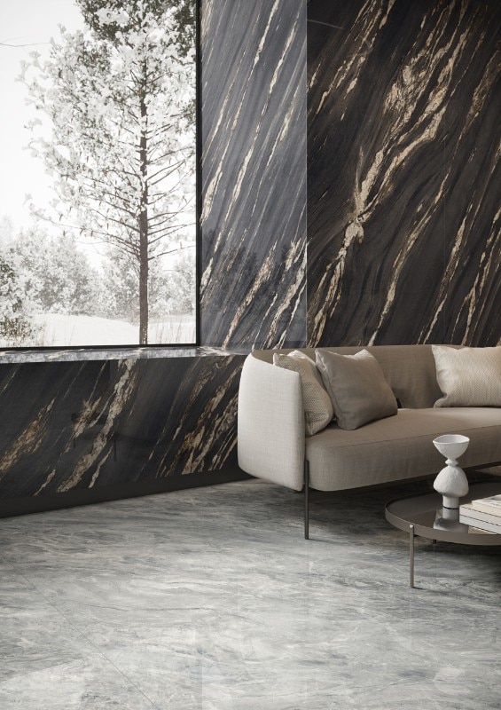 Blend new aesthetic codes: superfici Marmi Maxfine Kuroca