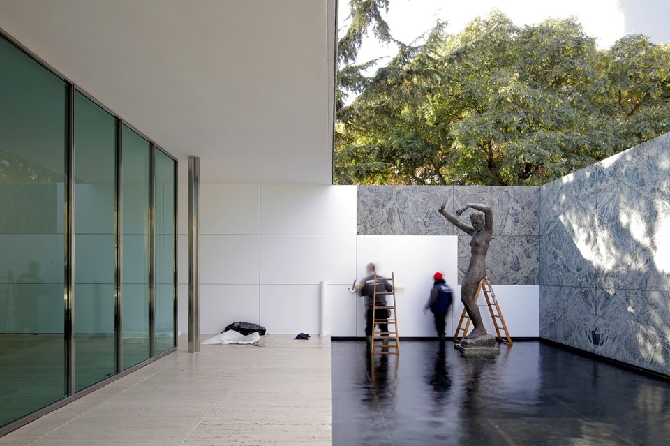 Anna and Eugeni Bach, Mies Missing Materiality, work in progress, Barcelona Pavilion, 2017