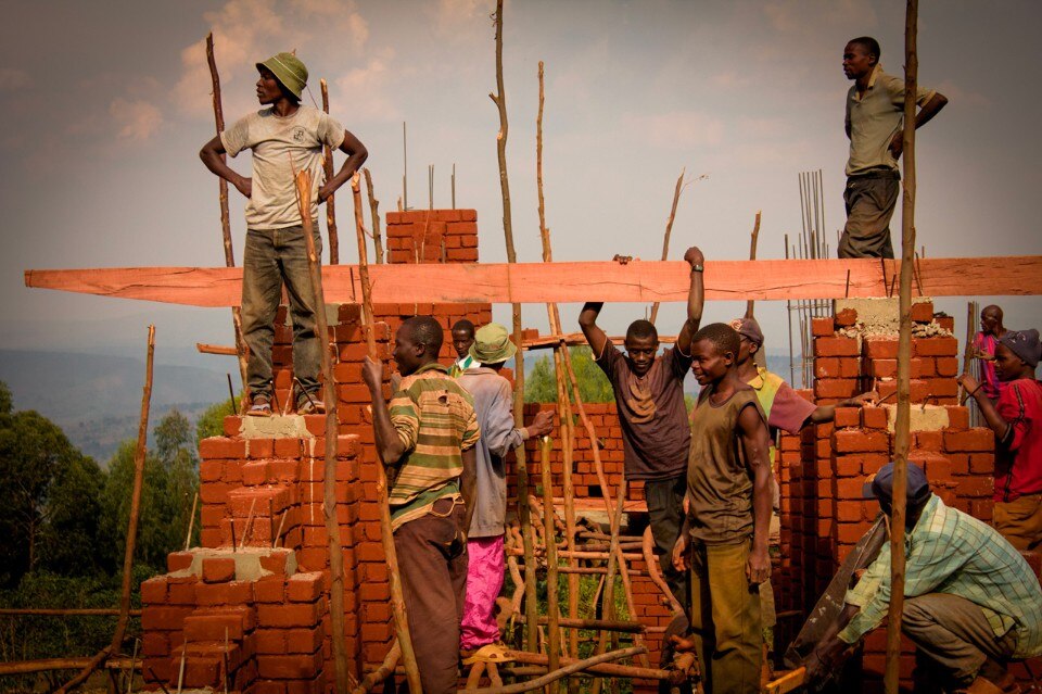 BC Architects & studies, local workers and materials, Muyinga library, 2014