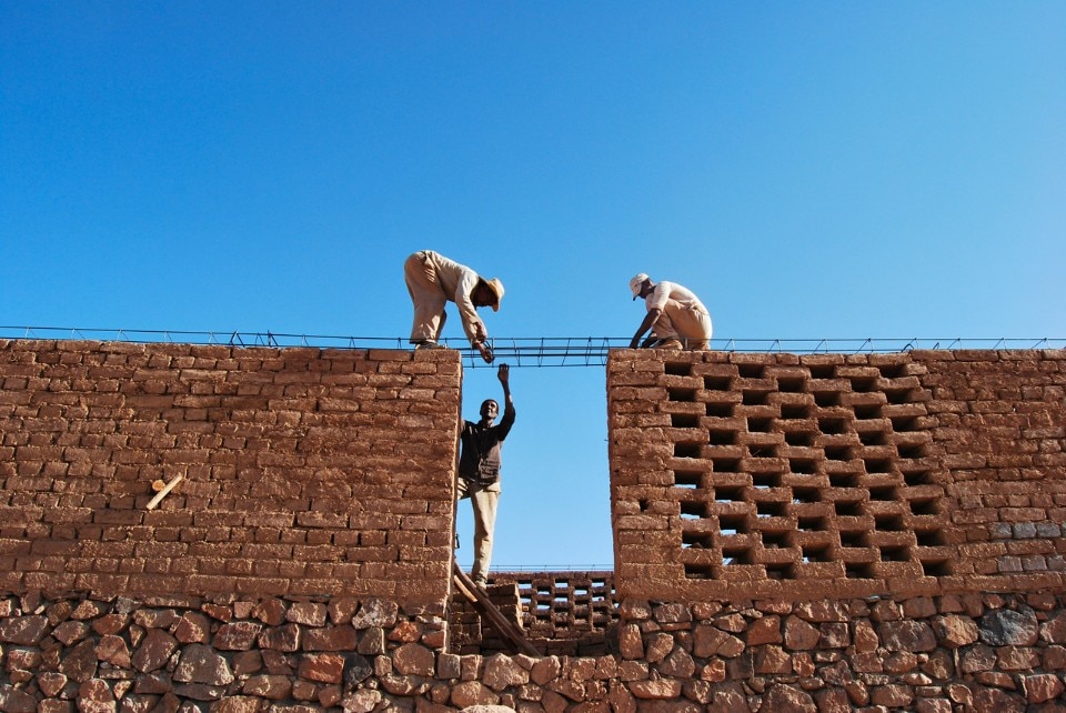 BC Architects & studies, local workers and materials, Aknaibich pre-school, Morocco 2014