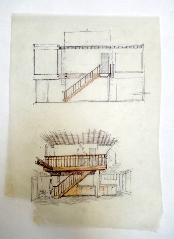 Fig.30 Frank Gehry, Studio e residenza Danziger, Los Angeles, 1964-1965. © Frank O. Gehry. Getty Research Institute, Los Angeles (2017.M.66), Frank Gehry Papers